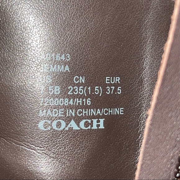 Coach Coach Jemma Soft Calf Leather Ankle Bootie Size 7.5 - Picture 8 of 9